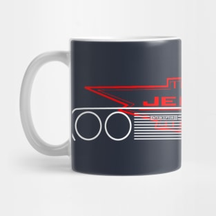 Jensen Interceptor classic car outline grille and emblem Mug